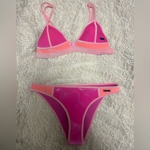 Triangl Swimwear Pink and Orange Bikini XS/S